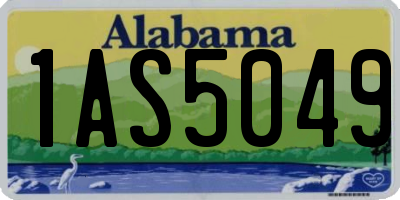 AL license plate 1AS5049