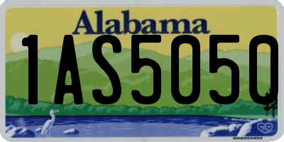 AL license plate 1AS5050