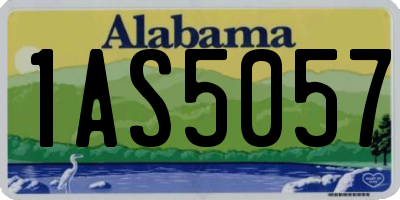 AL license plate 1AS5057