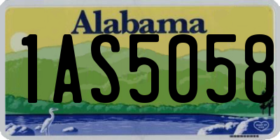 AL license plate 1AS5058