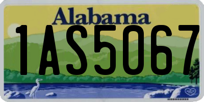AL license plate 1AS5067