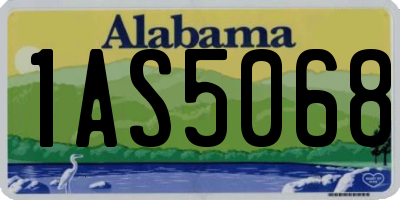AL license plate 1AS5068