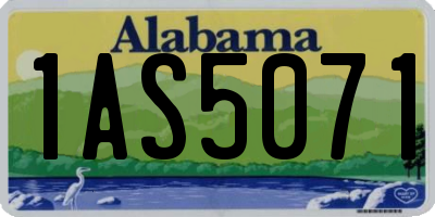 AL license plate 1AS5071