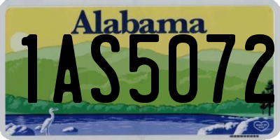 AL license plate 1AS5072