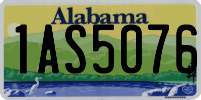 AL license plate 1AS5076