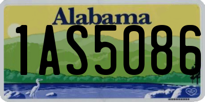 AL license plate 1AS5086