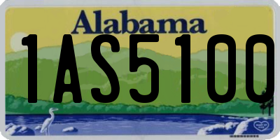 AL license plate 1AS5100