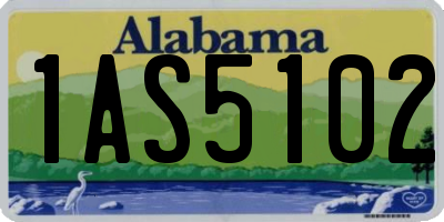 AL license plate 1AS5102
