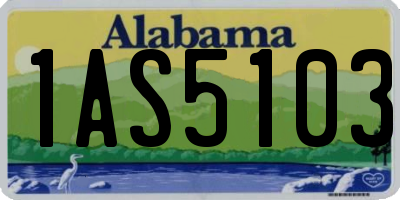 AL license plate 1AS5103