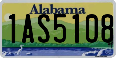 AL license plate 1AS5108