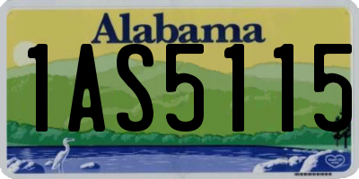 AL license plate 1AS5115