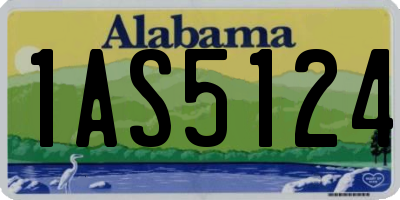 AL license plate 1AS5124