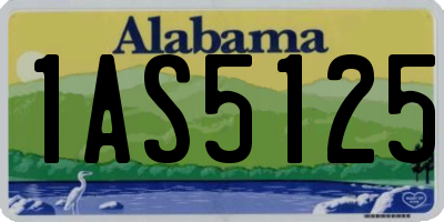 AL license plate 1AS5125