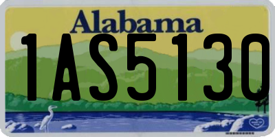 AL license plate 1AS5130