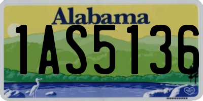 AL license plate 1AS5136