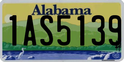 AL license plate 1AS5139