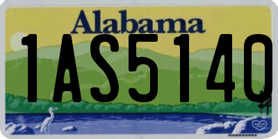 AL license plate 1AS5140