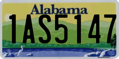 AL license plate 1AS5147