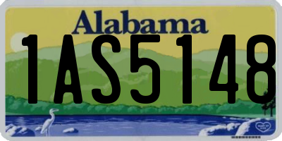 AL license plate 1AS5148