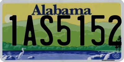 AL license plate 1AS5152