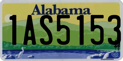 AL license plate 1AS5153