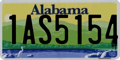 AL license plate 1AS5154