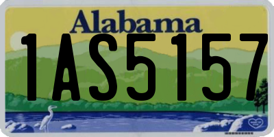 AL license plate 1AS5157