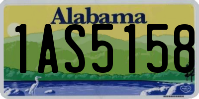 AL license plate 1AS5158