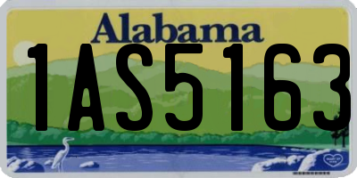 AL license plate 1AS5163