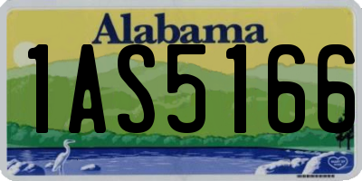 AL license plate 1AS5166