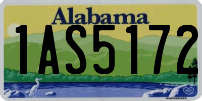 AL license plate 1AS5172