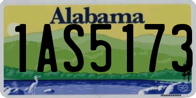 AL license plate 1AS5173