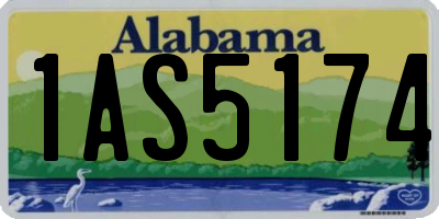 AL license plate 1AS5174