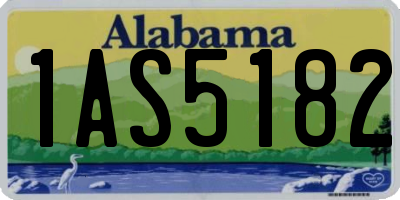 AL license plate 1AS5182