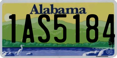 AL license plate 1AS5184