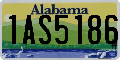 AL license plate 1AS5186