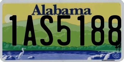 AL license plate 1AS5188