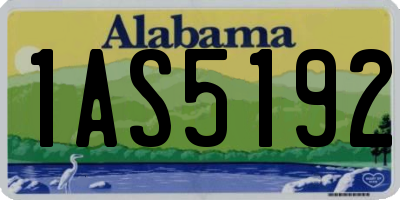 AL license plate 1AS5192
