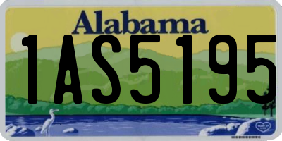 AL license plate 1AS5195