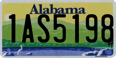 AL license plate 1AS5198