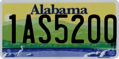 AL license plate 1AS5200