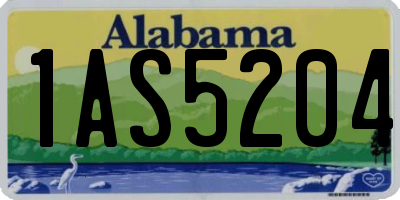 AL license plate 1AS5204