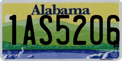 AL license plate 1AS5206