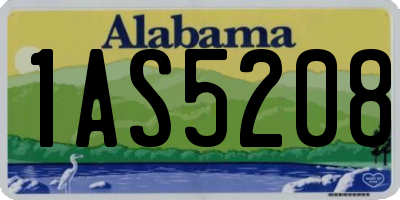 AL license plate 1AS5208