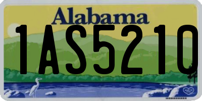 AL license plate 1AS5210