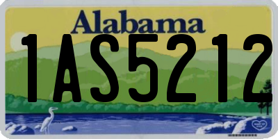 AL license plate 1AS5212