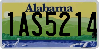 AL license plate 1AS5214