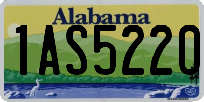 AL license plate 1AS5220