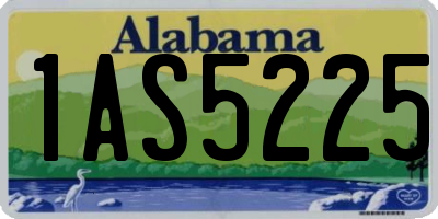 AL license plate 1AS5225