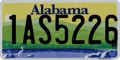AL license plate 1AS5226